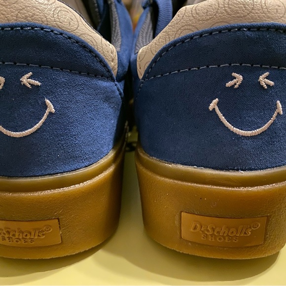 Women's Dr. Scholl's X SMILEYWORLD Madison Lace Sneaker Blue Smiley NEW … - Picture 9 of 15